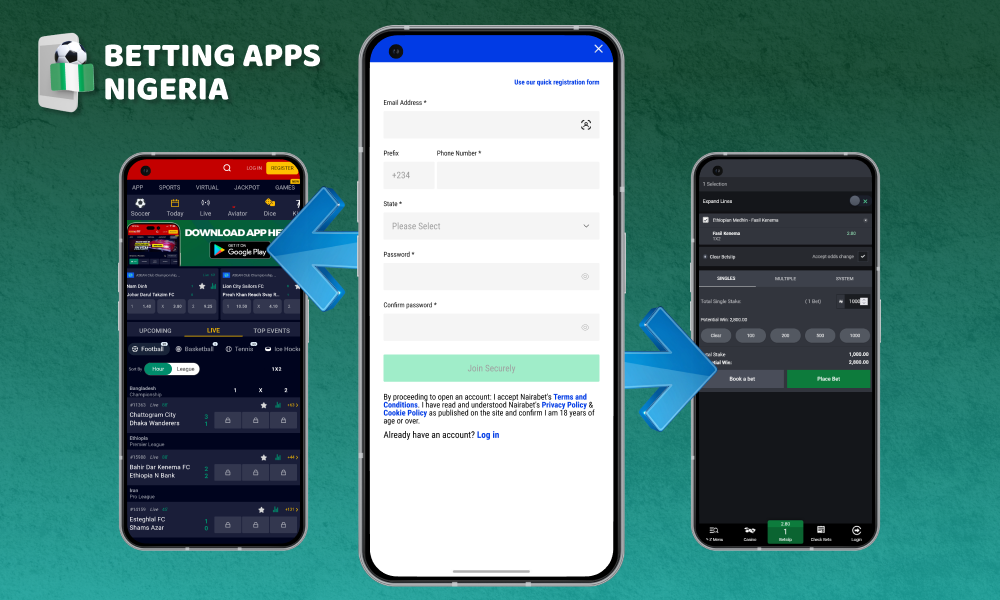 To start betting in the app, players from Nigeria simply need to download it, register, and top up their account